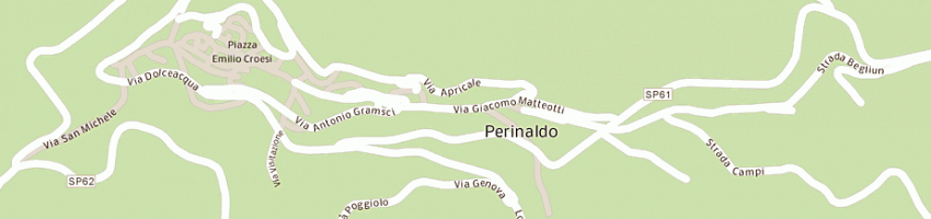 Mappa della impresa ristorante i pianeti di giove a PERINALDO