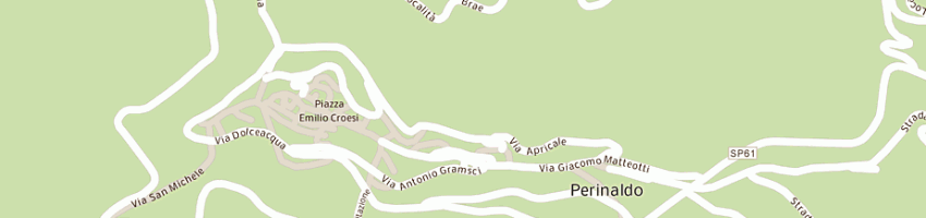 Mappa della impresa arredamenti fogliarini (spa) a PERINALDO