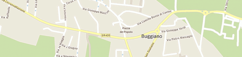 Mappa della impresa macelleria polleria da antonella di giovacchini a BUGGIANO