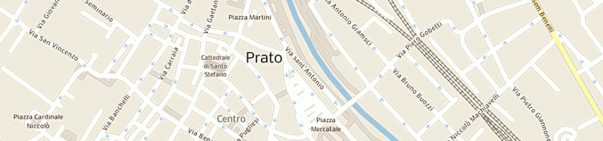 Mappa della impresa lavanderia pinguin sec a PRATO