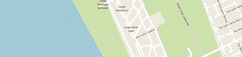Mappa della impresa bagno ristorante la rondine a VIAREGGIO