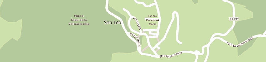 Mappa della impresa ristorante osteria belvedere di baronio giuseppina e c snc1 a SAN LEO