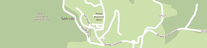 Mappa della impresa bi-italia srl a SAN LEO