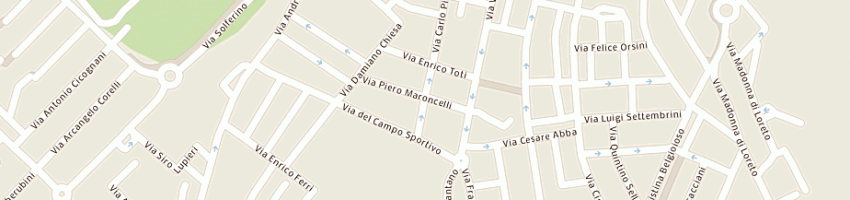 Mappa della impresa farmacia comunale pantano a PESARO