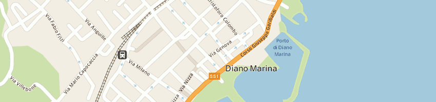Mappa della impresa acquarone dr francesco a DIANO MARINA