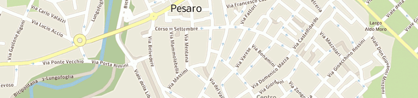 Mappa della impresa pozzi francesco a PESARO