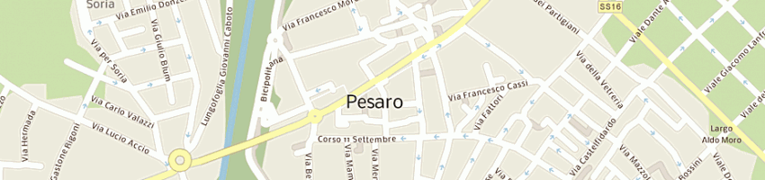 Mappa della impresa podologo barbarini enrico a PESARO