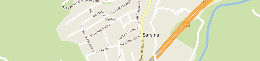 Mappa della impresa ristorante pizzeria le maschere a SARSINA