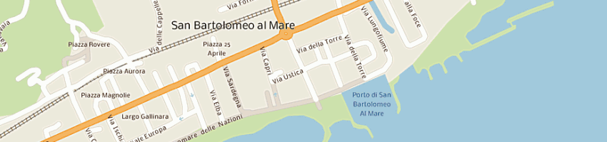 Mappa della impresa pescheria rosella a SAN BARTOLOMEO AL MARE