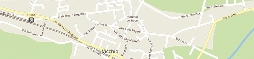 Mappa della impresa cgil vicchio a VICCHIO