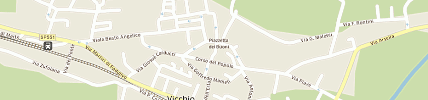 Mappa della impresa comune di vicchio a VICCHIO