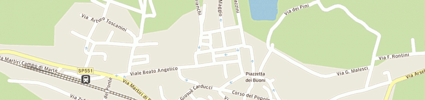 Mappa della impresa cartolibreria giocattoli bozzola a MIRANDOLA