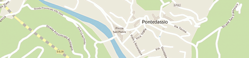 Mappa della impresa pietro isnardi alimentari spa a PONTEDASSIO