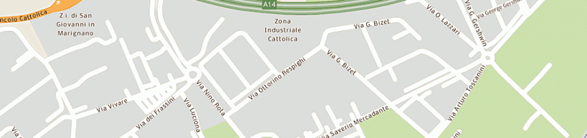 Mappa della impresa intercom srl a CATTOLICA
