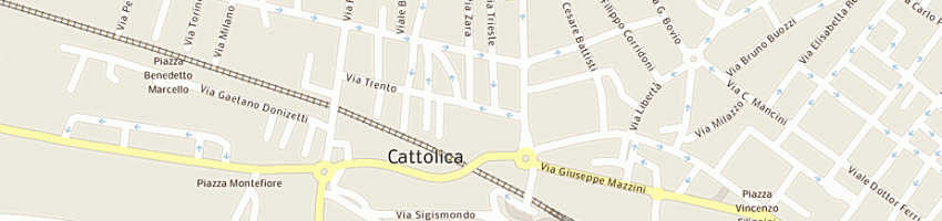 Mappa della impresa cangini fausto a CATTOLICA