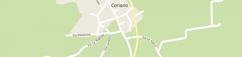 Mappa della impresa marconi brunella a CORIANO