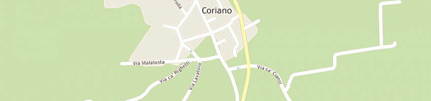Mappa della impresa auto fabbri srl a CORIANO