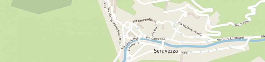 Mappa della impresa pizzeria trattoria bar italia a SERAVEZZA