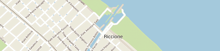 Mappa della impresa ristorante cavalluccio marino sas a RICCIONE