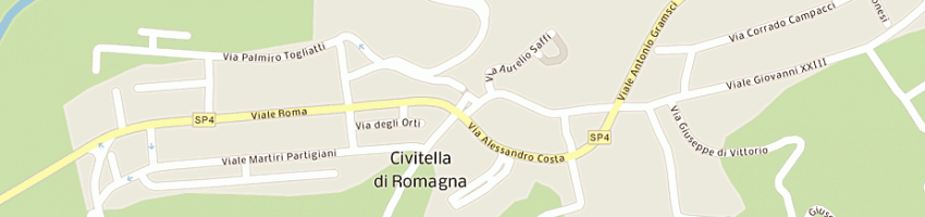 Mappa della impresa fantuzzi giuliano a CIVITELLA DI ROMAGNA