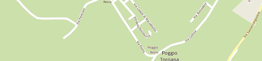 Mappa della impresa ristorante tre re a POGGIO BERNI