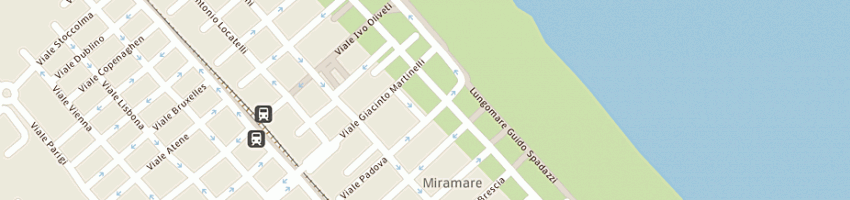 Mappa della impresa residence siesta a RIMINI