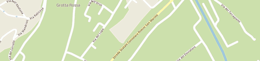 Mappa della impresa tile center srl a RIMINI