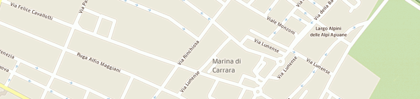 Mappa della impresa centro frutta di cini r e perini l sas a CARRARA