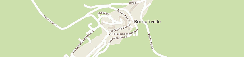 Mappa della impresa cicolea di amadori fernando a RONCOFREDDO