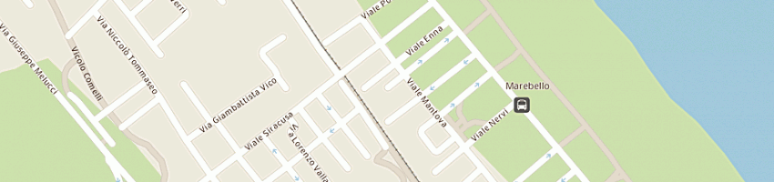 Mappa della impresa pensione villa perugini a RIMINI
