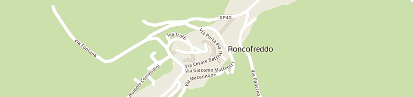 Mappa della impresa bagnolini antonietta a RONCOFREDDO