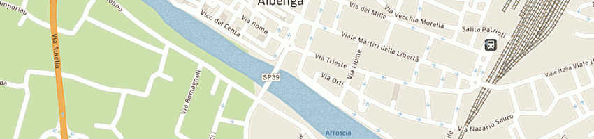 Mappa della impresa baracca cafe' a ALBENGA
