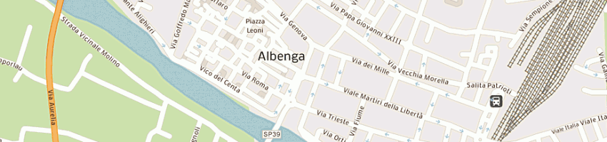Mappa della impresa piccinini vittorio e c snc a ALBENGA