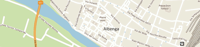 Mappa della impresa gelateria il mangiatore di cuori a ALBENGA