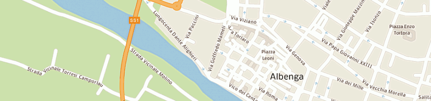 Mappa della impresa trattoria pizzeria bolognese a ALBENGA