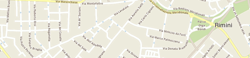 Mappa della impresa maison jolie di pellegrino alfonso a RIMINI