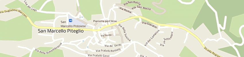 Mappa della impresa anghiari (srl) a SAN MARCELLO PISTOIESE