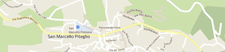 Mappa della impresa bar pizzeria il cantuccio a SAN MARCELLO PISTOIESE