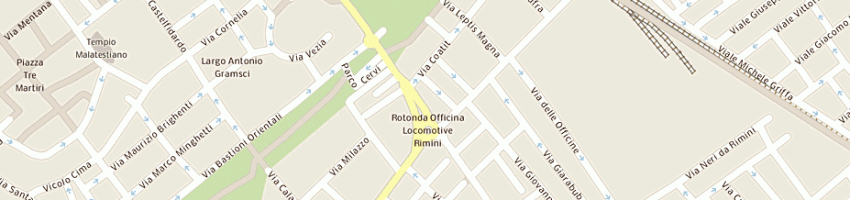 Mappa della impresa bar quinta strada a RIMINI