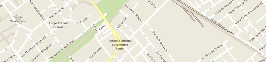 Mappa della impresa fandango cocktails and dreams di cecchi maurizio e c sas a RIMINI
