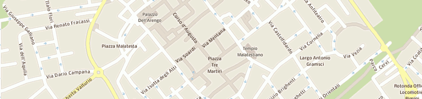 Mappa della impresa lydia boutique snc di ghiggini lidia e c a RIMINI