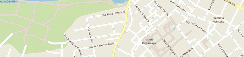 Mappa della impresa bar crescentini a RIMINI