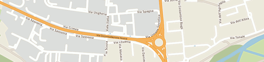 Mappa della impresa istituto michelangelo srl a RIMINI