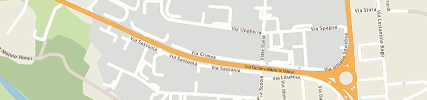 Mappa della impresa grafia srl a RIMINI