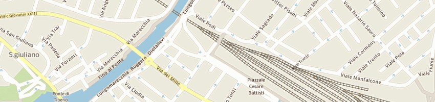 Mappa della impresa ristorante la lampara srl a RIMINI