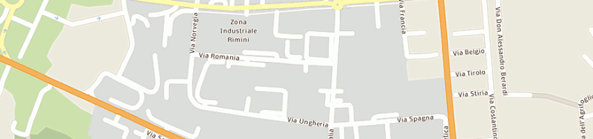Mappa della impresa zangheri e boschetti snc a RIMINI