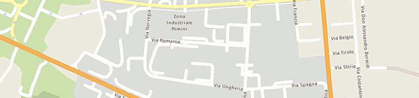 Mappa della impresa zincatura la galvanica snc a RIMINI