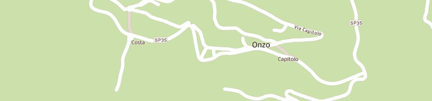 Mappa della impresa comune - ufficio comunale a ONZO