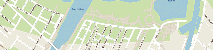 Mappa della impresa marina blu spa a RIMINI