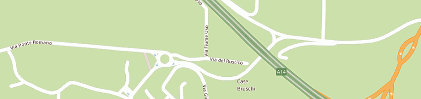 Mappa della impresa bruschi gilberto a RIMINI